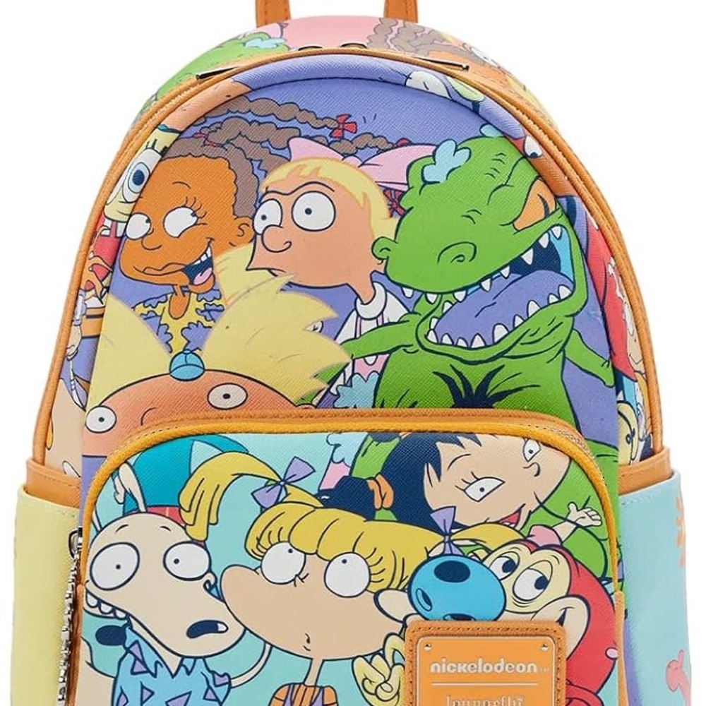 Loungefly 90s Nickelodeon color block mini backpack - Picture 7 of 7